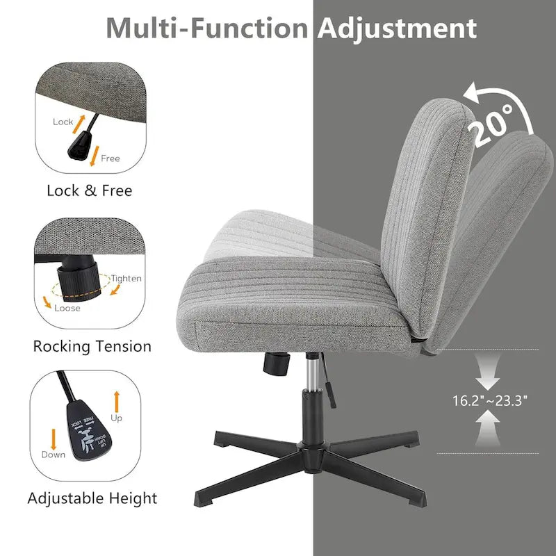 Chaise de coiffeuse pivotante à hauteur réglable