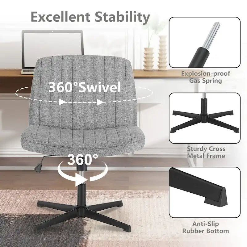 Chaise de coiffeuse pivotante à hauteur réglable