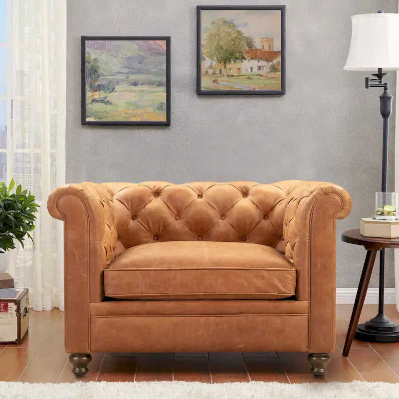 Chaise longue – Cuir véritable italien
