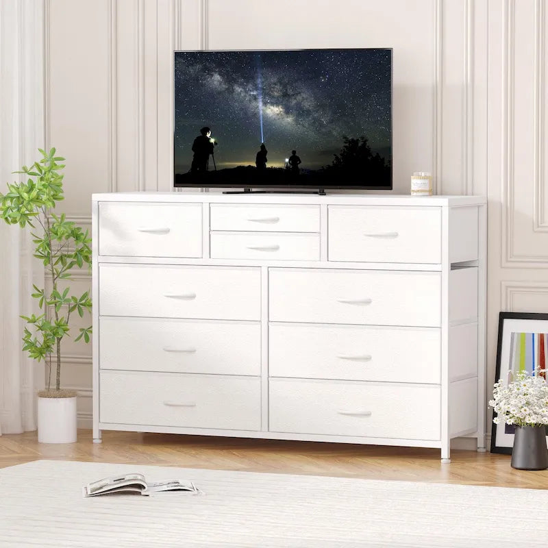 Commode TV à 10 tiroirs