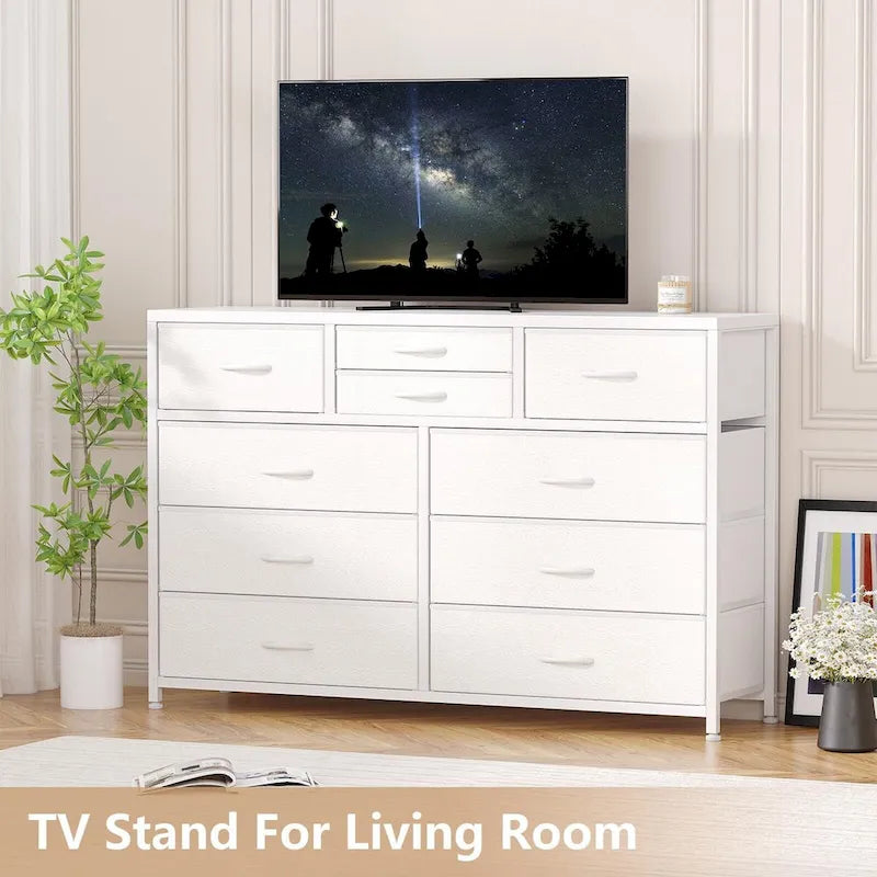 Commode TV à 10 tiroirs