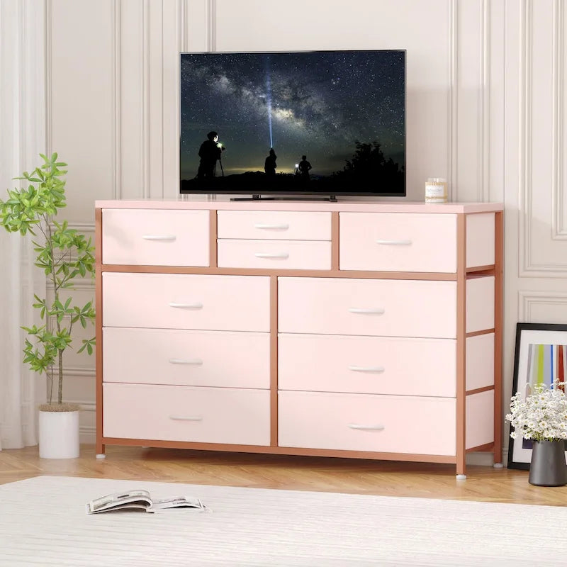 Commode TV à 10 tiroirs