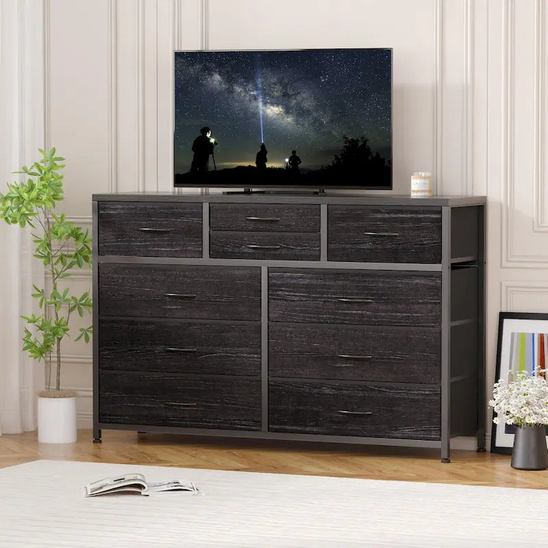 Commode TV à 10 tiroirs