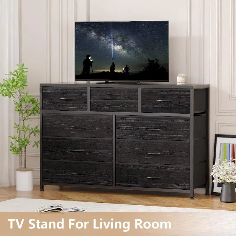 Commode TV à 10 tiroirs