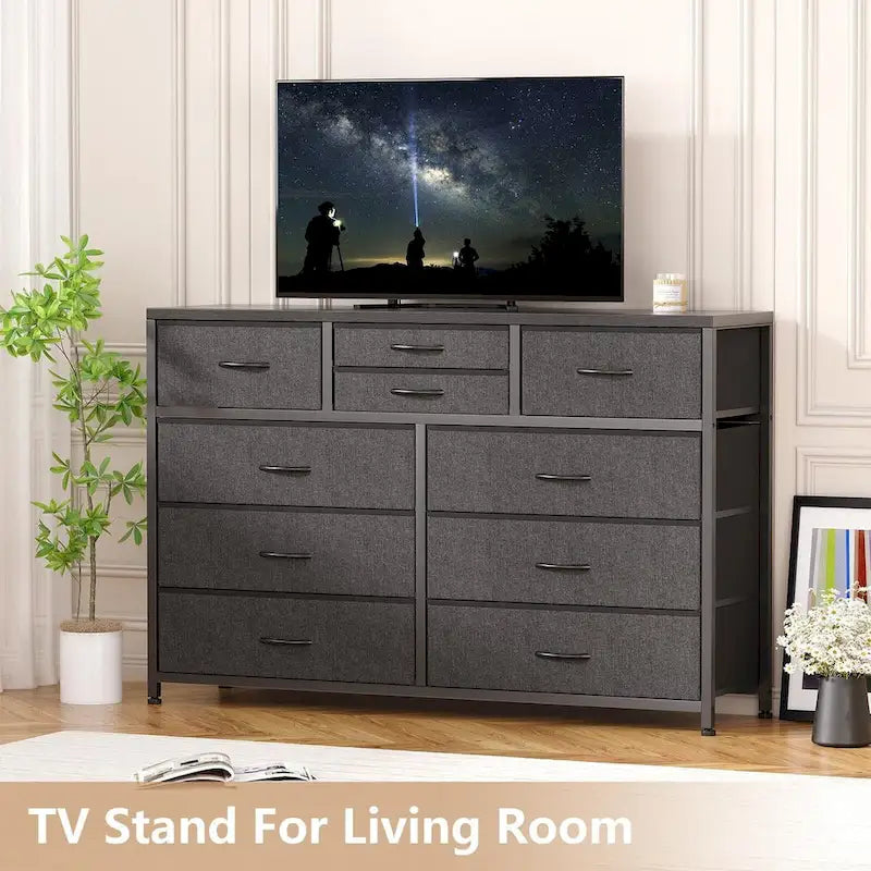 Commode TV à 10 tiroirs