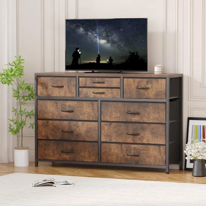 Commode TV à 10 tiroirs