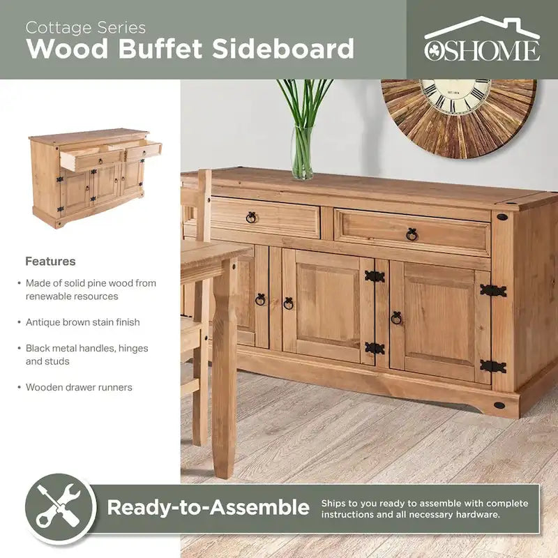 Buffet en bois pour la maison et le bureau