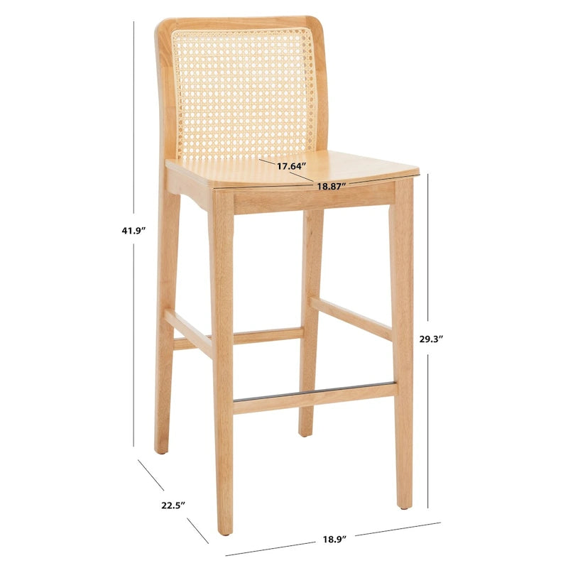 Tabouret de bar en rotin