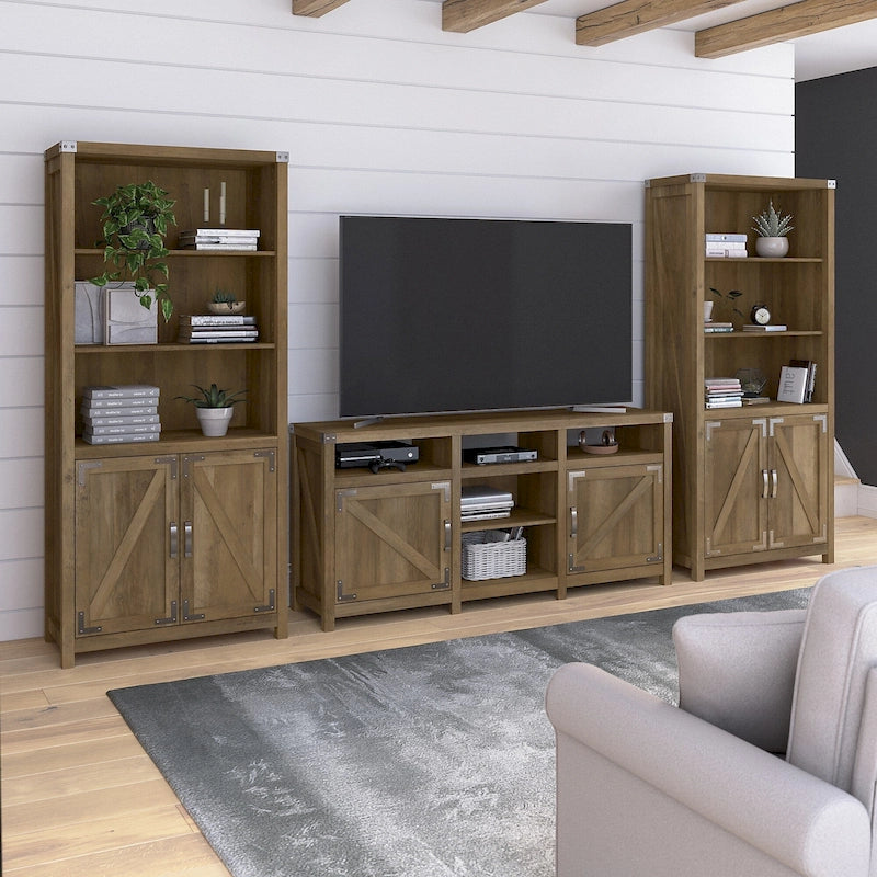 Meuble TV avec bibliothèques par