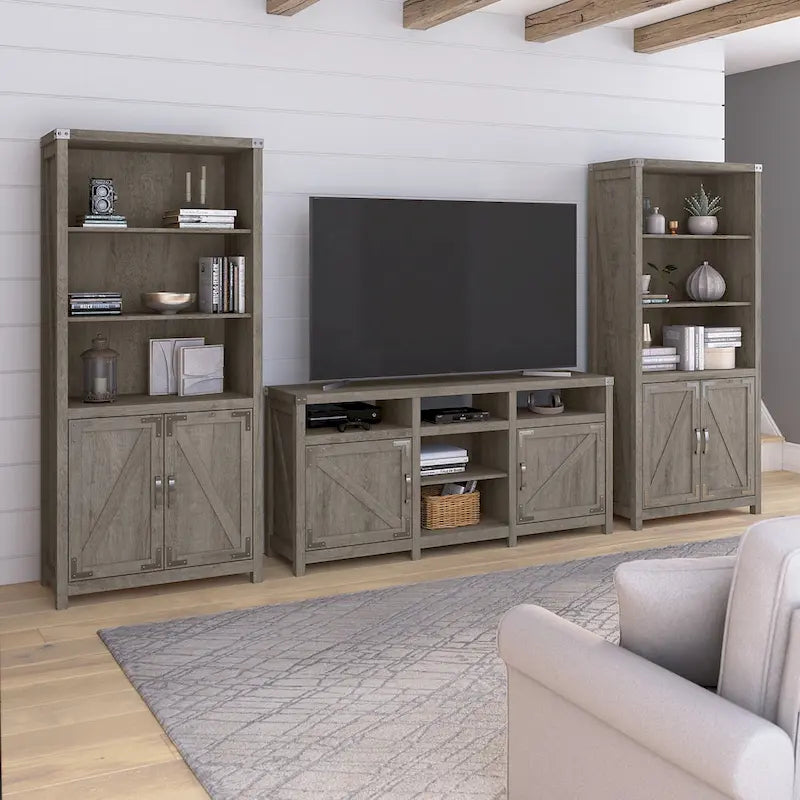 Meuble TV avec bibliothèques par