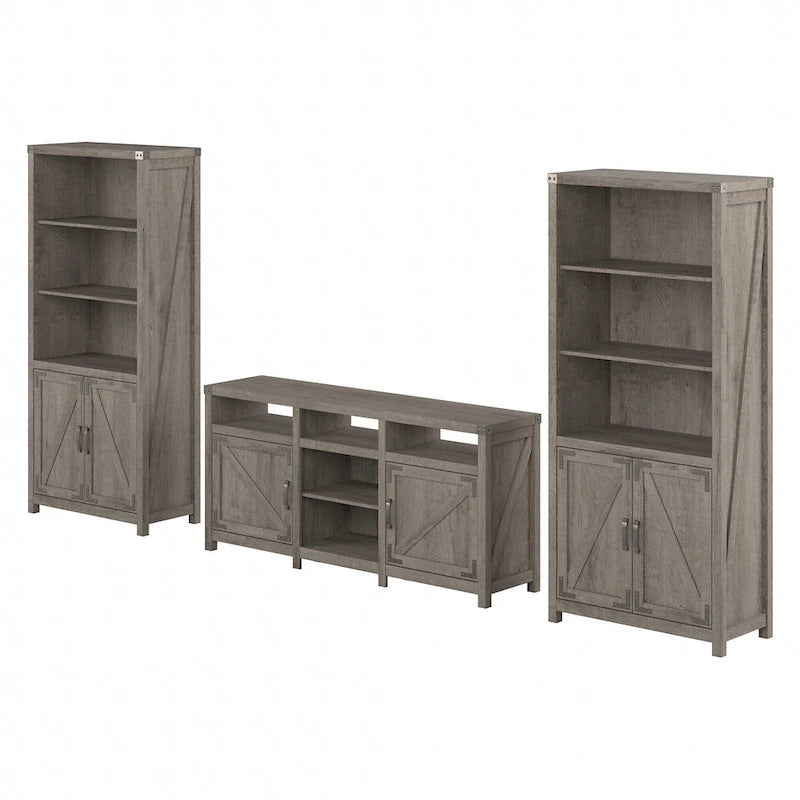 Meuble TV avec bibliothèques par